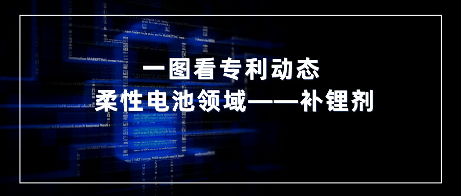 一图看发明专利动态 | 柔性电池领域——补锂剂
