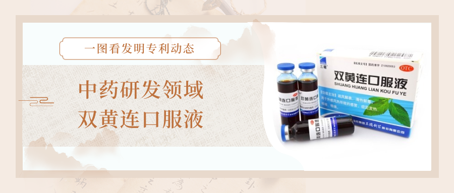 一图看发明专利动态｜中药研发领域——双黄连口服液